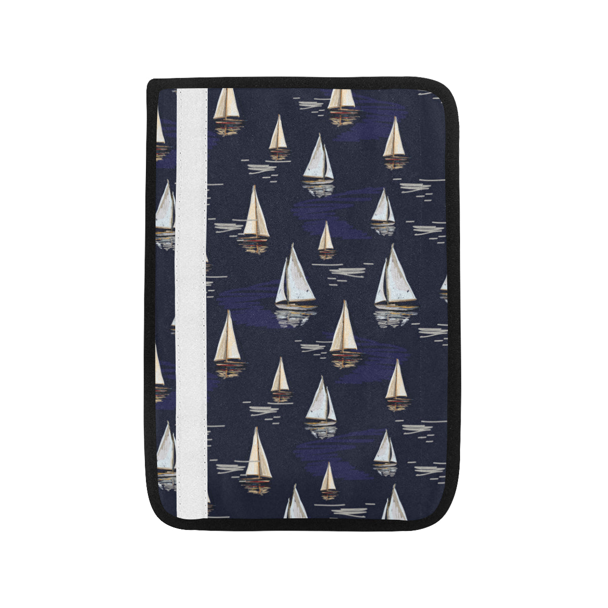 Sailing Ships Pattern Print Design A05 Car Seat Belt Cover