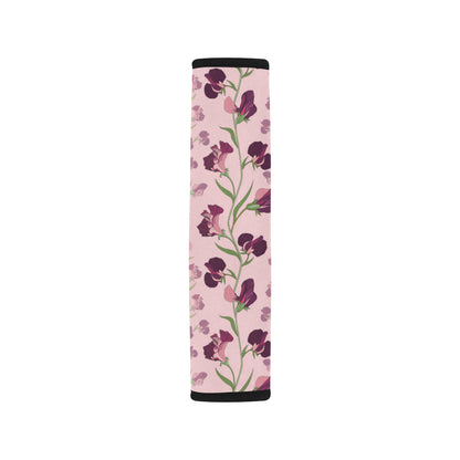 Peony Pattern Print Design PE09 Car Seat Belt Cover