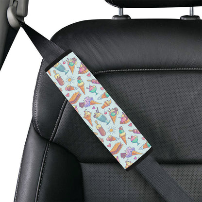 Ice Cream Pattern Print Design IC02 Car Seat Belt Cover