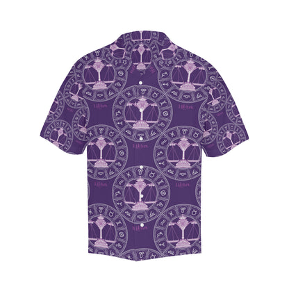 Libra Pattern Print Design 03 Men's Hawaiian Shirt