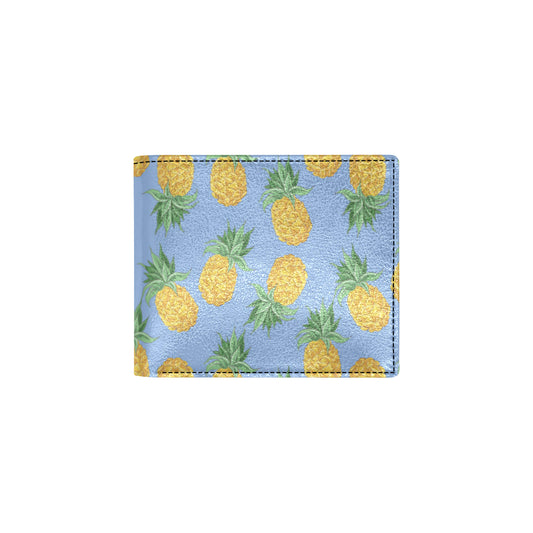Pineapple Pattern Print Design A04 Men's ID Card Wallet