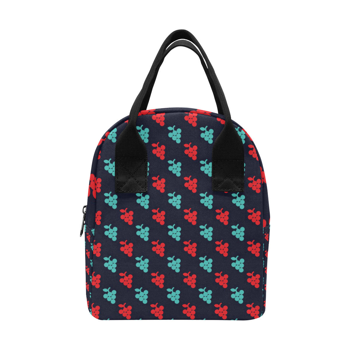Grape Pattern Print Design GP07 Insulated Lunch Bag