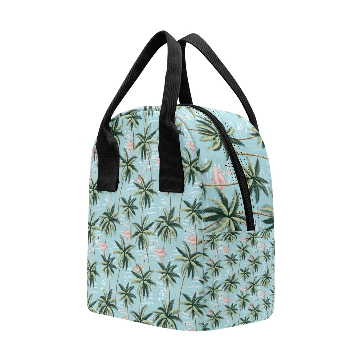 Palm Tree Pattern Print Design PT05 Insulated Lunch Bag