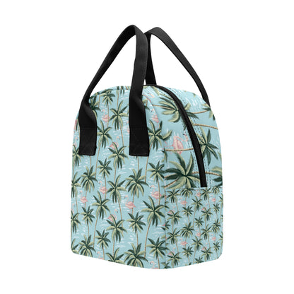 Palm Tree Pattern Print Design PT05 Insulated Lunch Bag