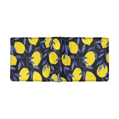 Lemon Pattern Print Design LM01 Men's ID Card Wallet