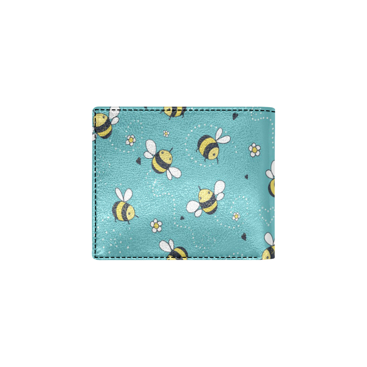 Bee Pattern Print Design BEE02 Men's ID Card Wallet