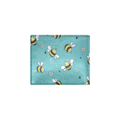 Bee Pattern Print Design BEE02 Men's ID Card Wallet
