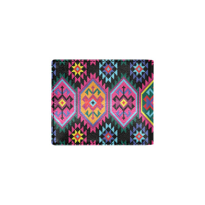 Mexican Pattern Print Design 02 Men's ID Card Wallet