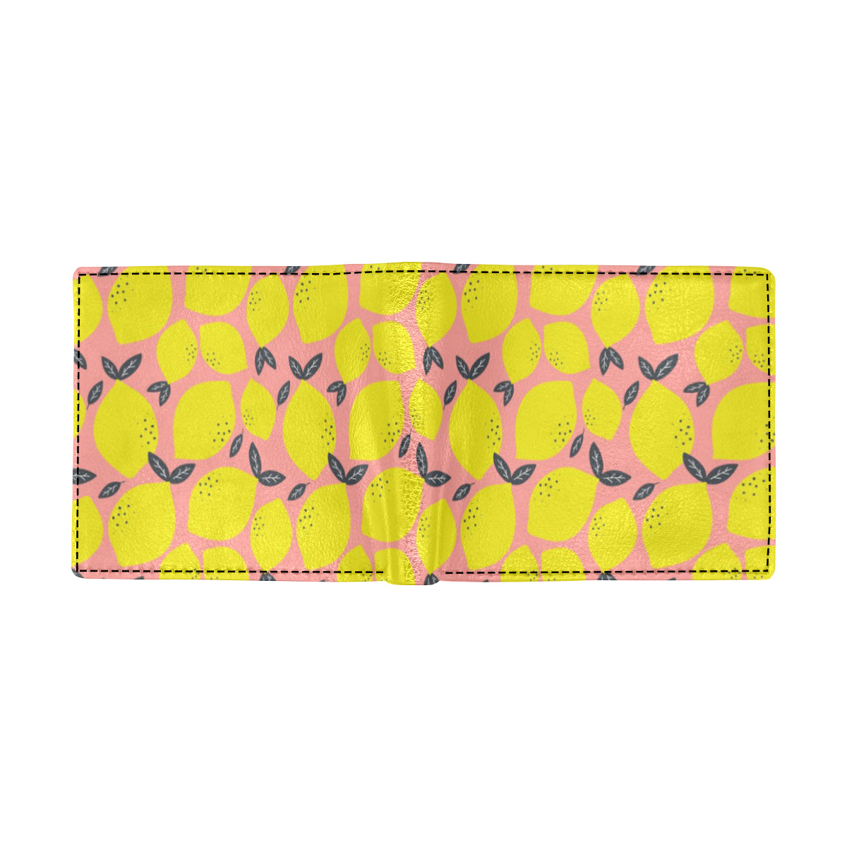Lemon Pattern Print Design LM03 Men's ID Card Wallet