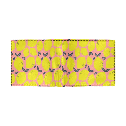 Lemon Pattern Print Design LM03 Men's ID Card Wallet