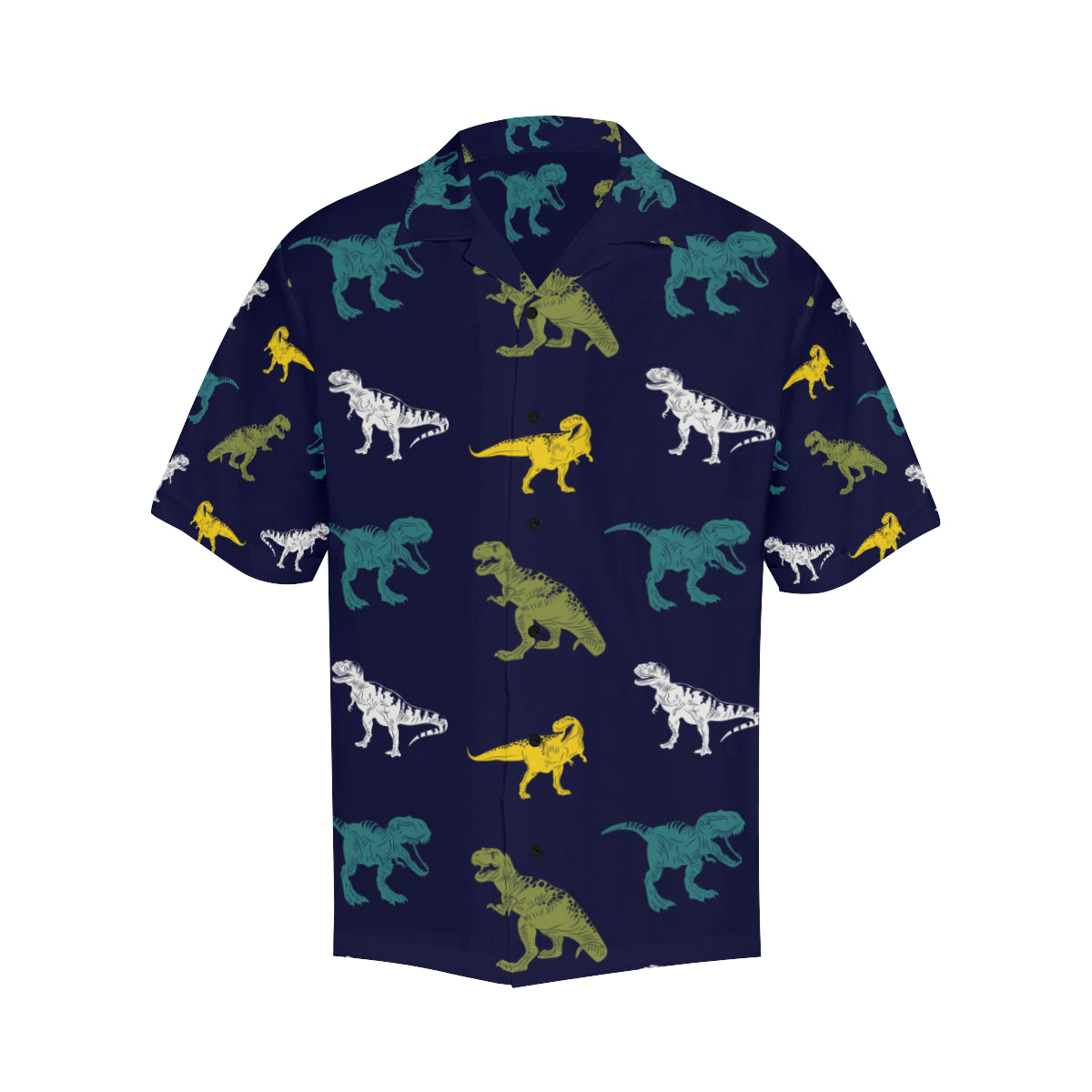 T Rex Pattern Print Design A07 Men's Hawaiian Shirt