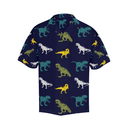 T Rex Pattern Print Design A07 Men's Hawaiian Shirt