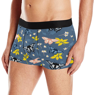 Monarch Butterfly Pattern Print Design 02 Men's Boxer Briefs