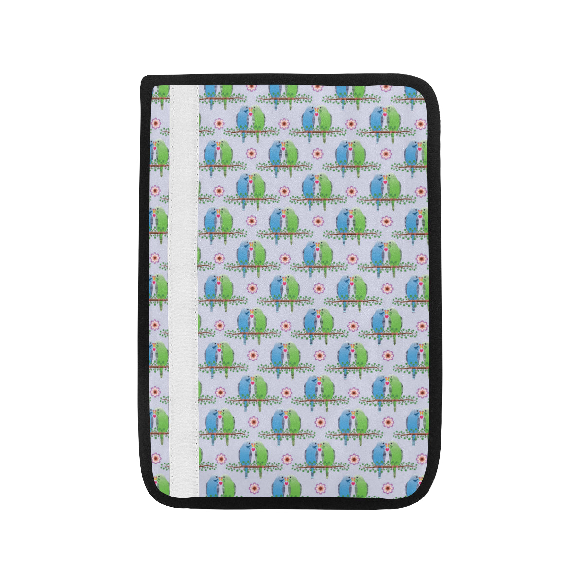 Budgerigar Pattern Print Design 05 Car Seat Belt Cover