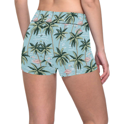 Palm Tree Pattern Print Design PT05 Yoga Shorts