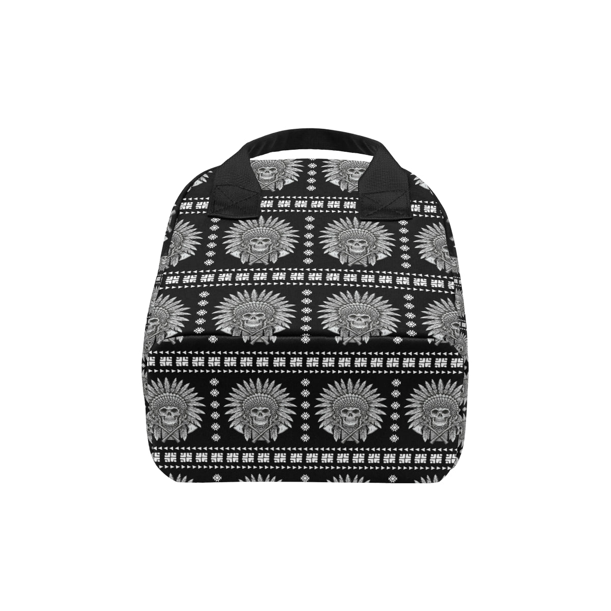 Native American Indian Skull Insulated Lunch Bag