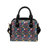 Mermaid Pattern Print Design 08 Shoulder Handbag