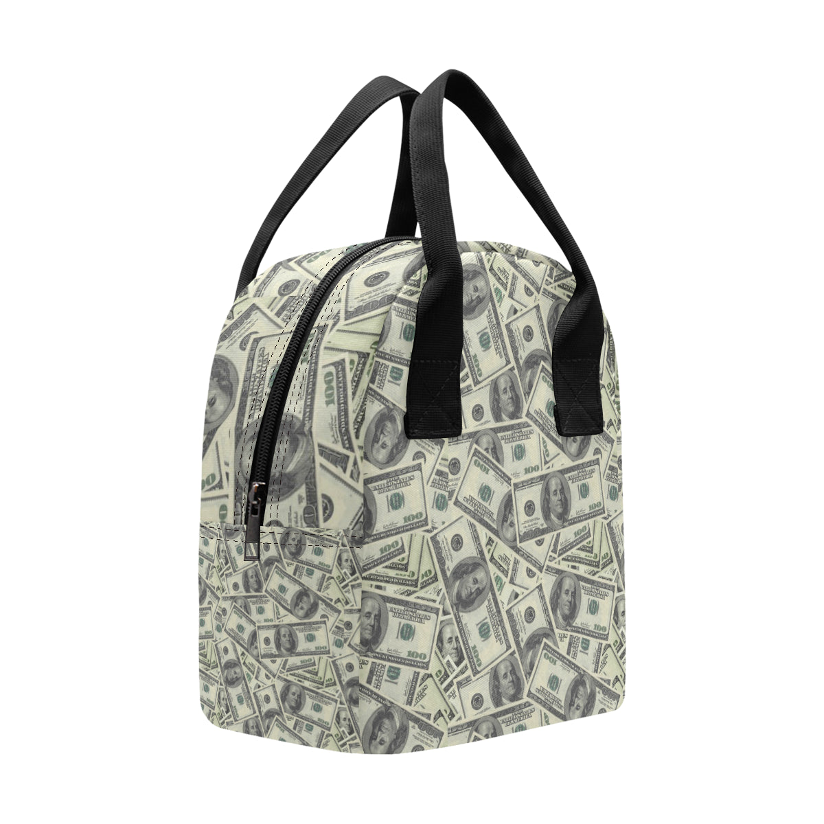 Dollar Pattern Print Design DO02 Insulated Lunch Bag