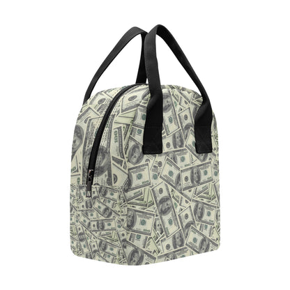 Dollar Pattern Print Design DO02 Insulated Lunch Bag