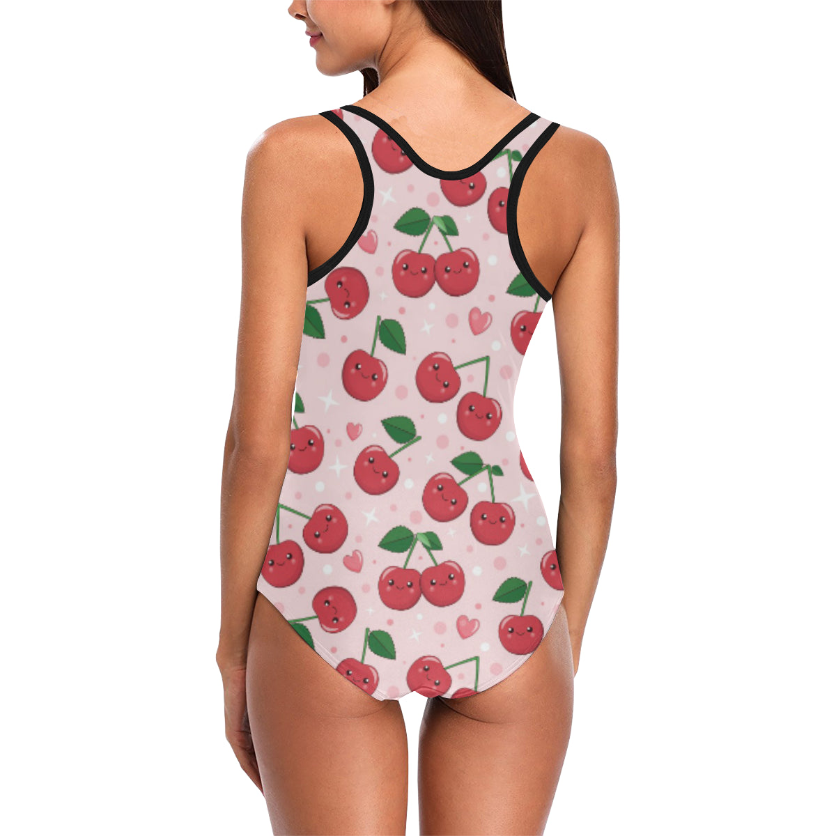 Cherry Pattern Print Design CH02 Women Swimsuit