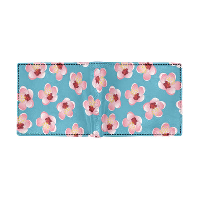 Cherry Blossom Pattern Print Design CB09 Men's ID Card Wallet