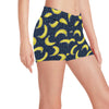 Banana Pattern Print Design BA09 Yoga Shorts