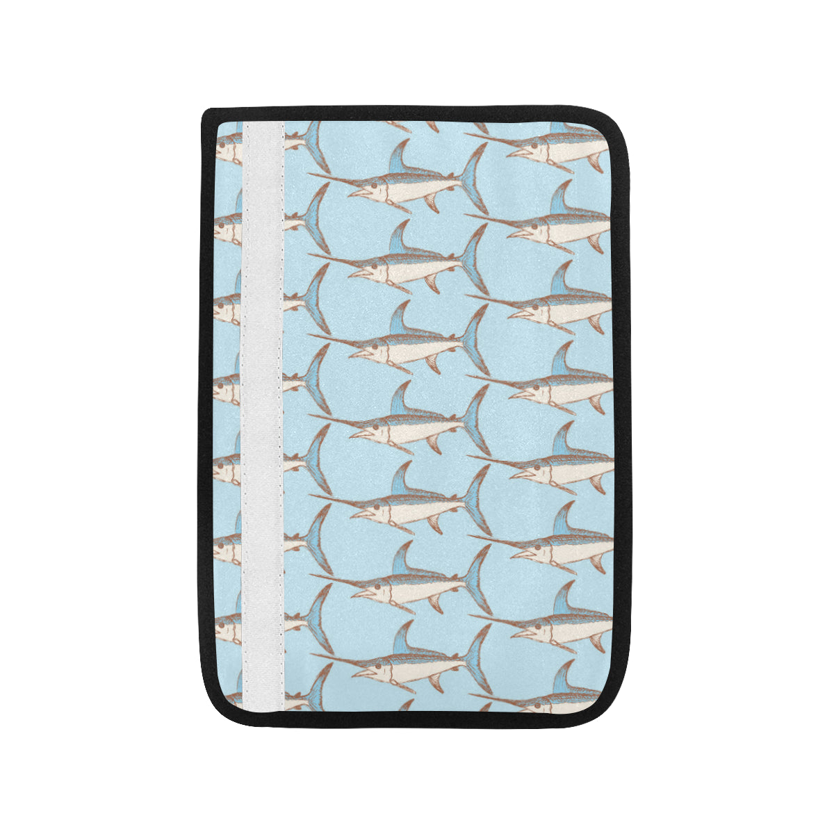 Swordfish Pattern Print Design 01 Car Seat Belt Cover