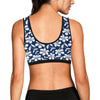 Hibiscus Pattern Print Design HB031 Sports Bra