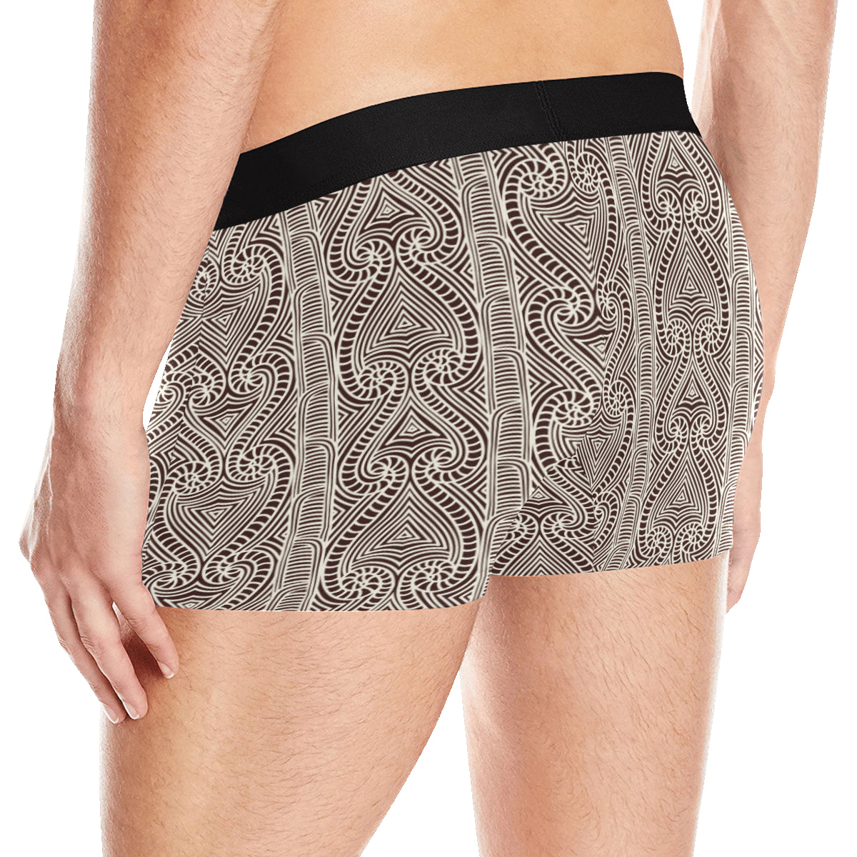 Maori Pattern Print Design 04 Men's Boxer Briefs
