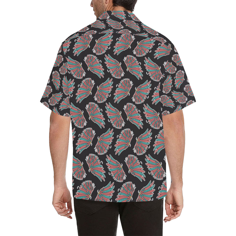 Angel Wings Pattern Print Design 05 Men's Hawaiian Shirt