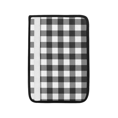 Buffalo check Black white Pattern Print Design 04 Car Seat Belt Cover
