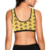 Emoji Poop Print Pattern Sports Bra