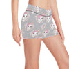 Rabbit Pattern Print Design RB07 Yoga Shorts