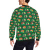 Camper Camping Christmas Themed Print Men Long Sleeve Sweatshirt