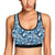 Wave Themed Pattern Print Sports Bra