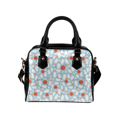 Bowling Pattern Print Design 09 Shoulder Handbag