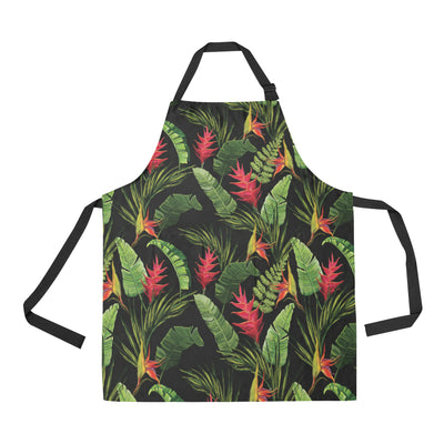 Bird Of Paradise Pattern Print Design BOP010 Apron with Pocket