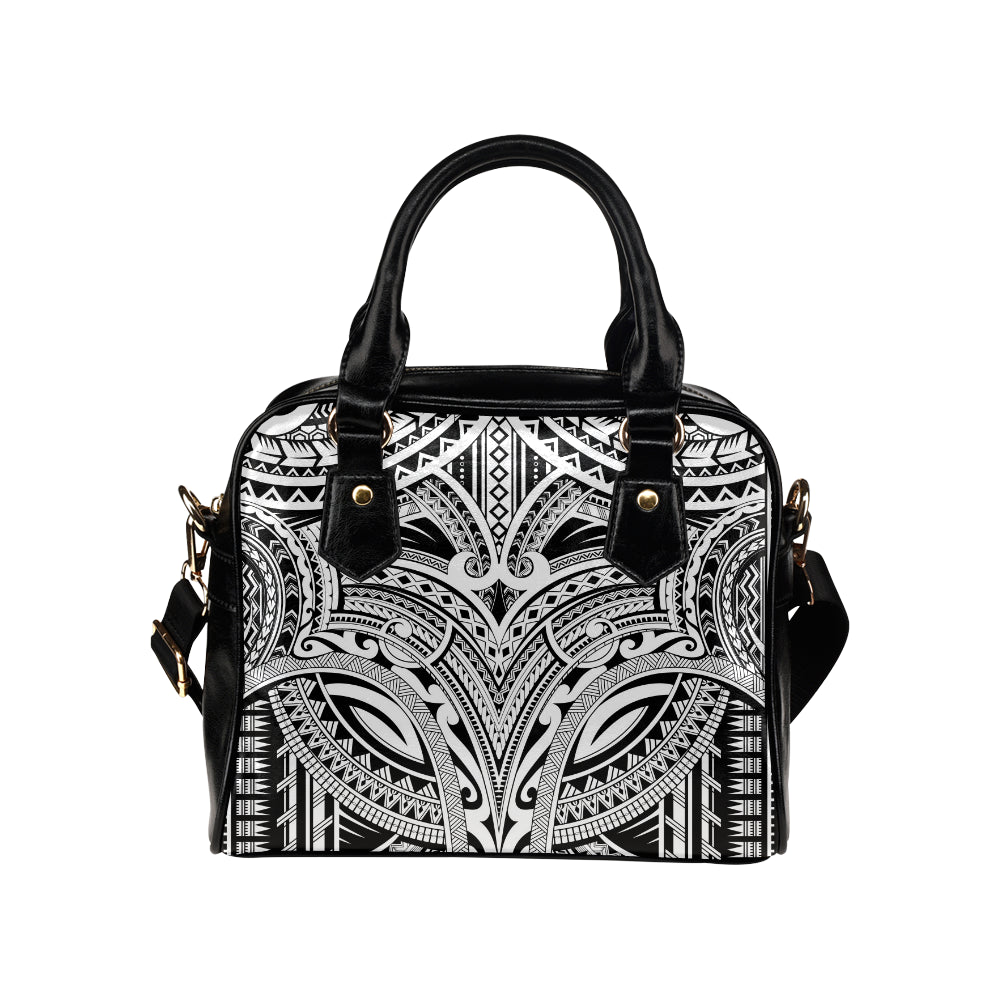 Maori Pattern Print Design 06 Shoulder Handbag