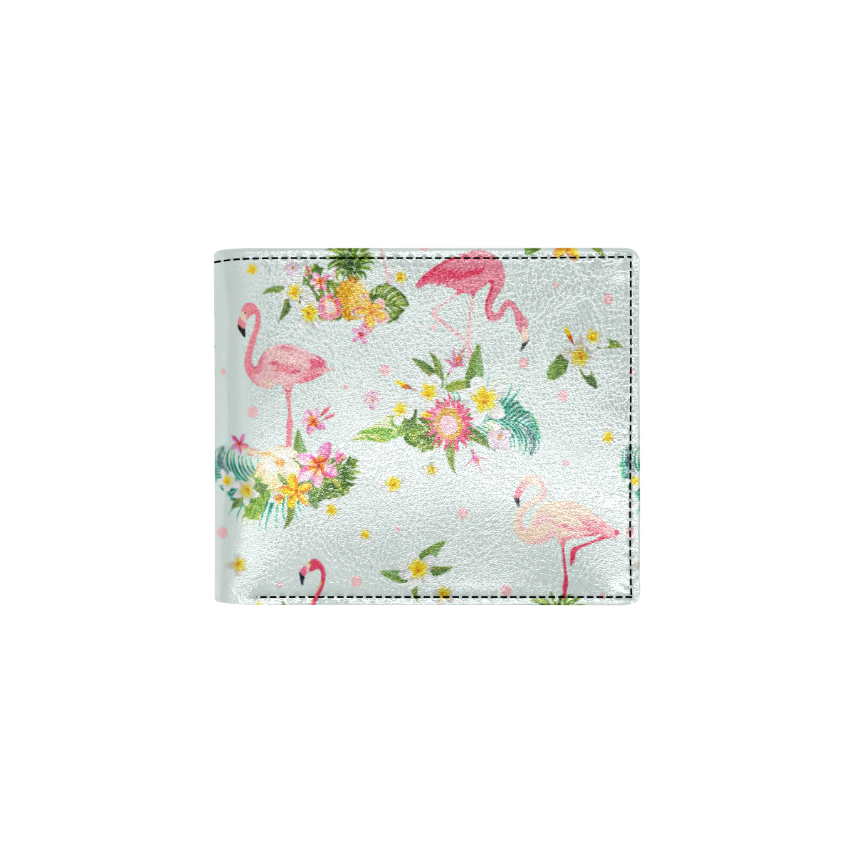 Flamingo Sweet Pattern Men's ID Card Wallet