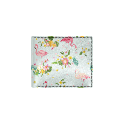 Flamingo Sweet Pattern Men's ID Card Wallet