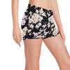 Orchid White Pattern Print Design OR03 Yoga Shorts