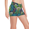 Rainforest Pattern Print Design RF01 Yoga Shorts