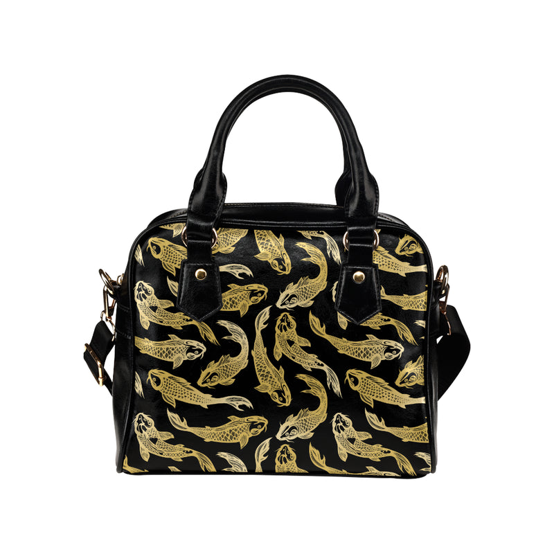 KOI Fish Pattern Print Design 03 Shoulder Handbag