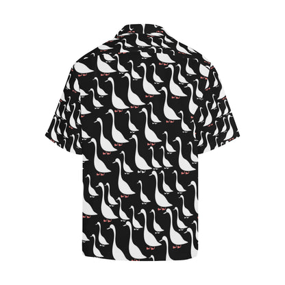 Goose Pattern Print Design 01 Men's Hawaiian Shirt