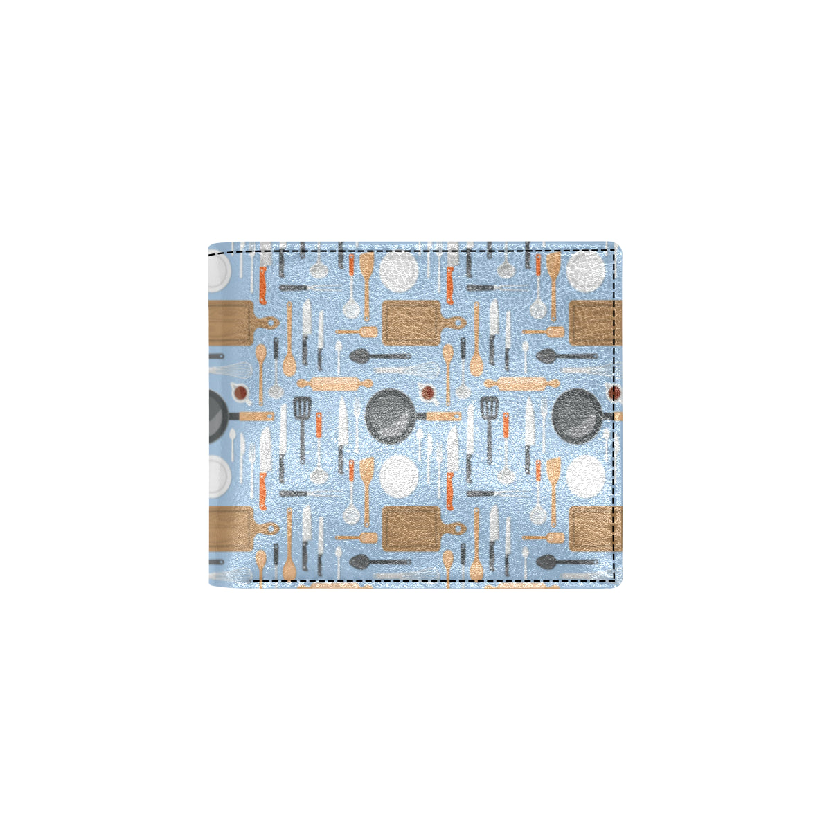 Cooking Kitchen Tools Pattern Print Design 02 Men's ID Card Wallet