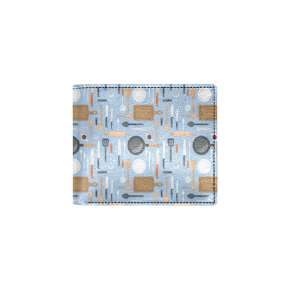 Cooking Kitchen Tools Pattern Print Design 02 Men's ID Card Wallet