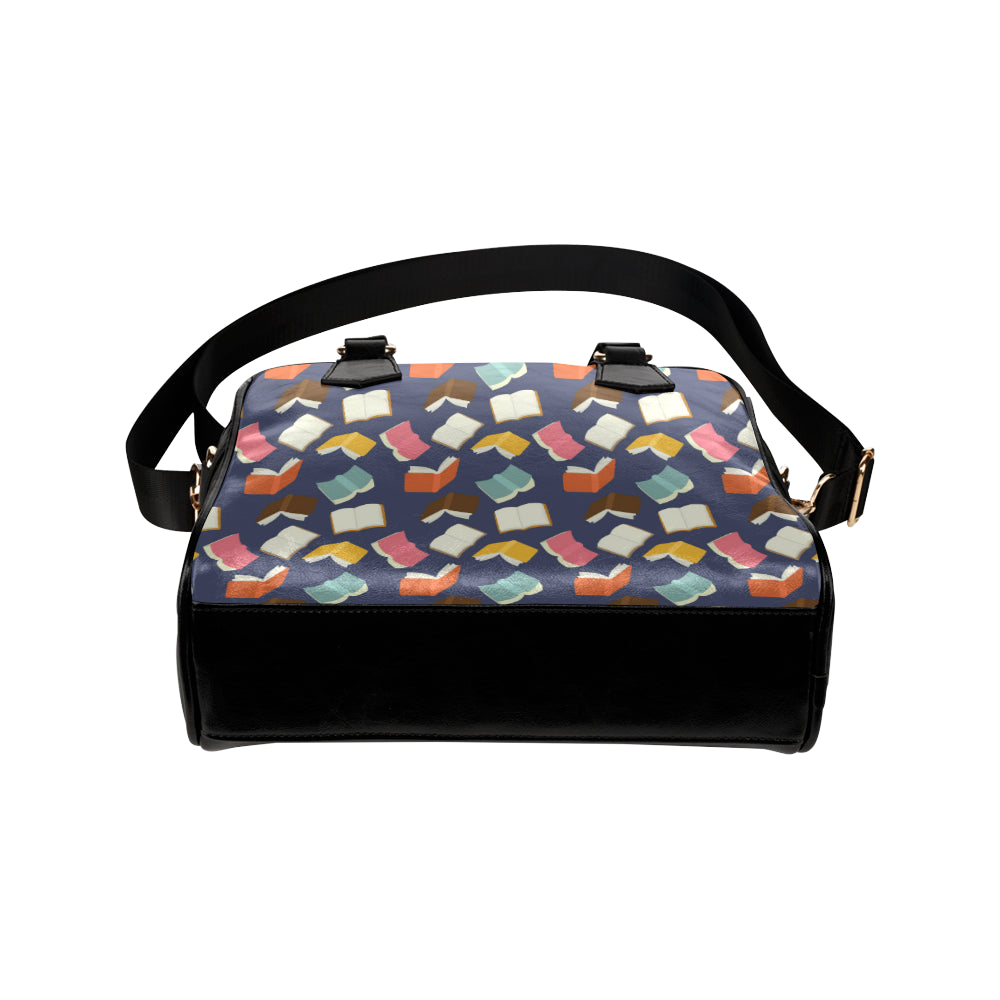 Book Pattern Print Design 01 Shoulder Handbag