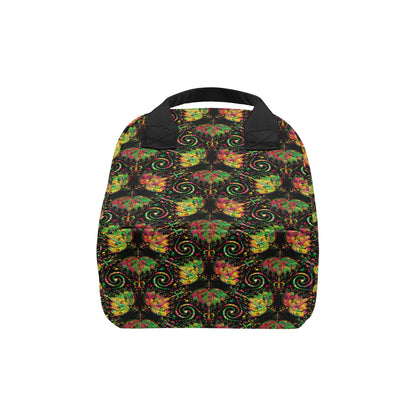 lotus Boho Pattern Print Design LO09 Insulated Lunch Bag
