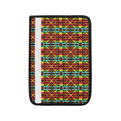 Kente Red Design African Print Car Seat Belt Cover