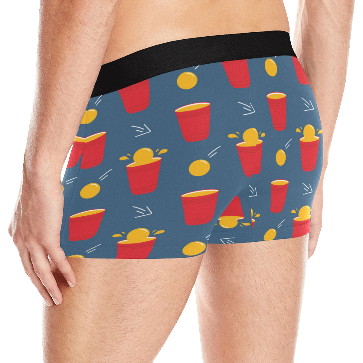 Beer Pong Pattern Print Design 02 Men's Boxer Briefs